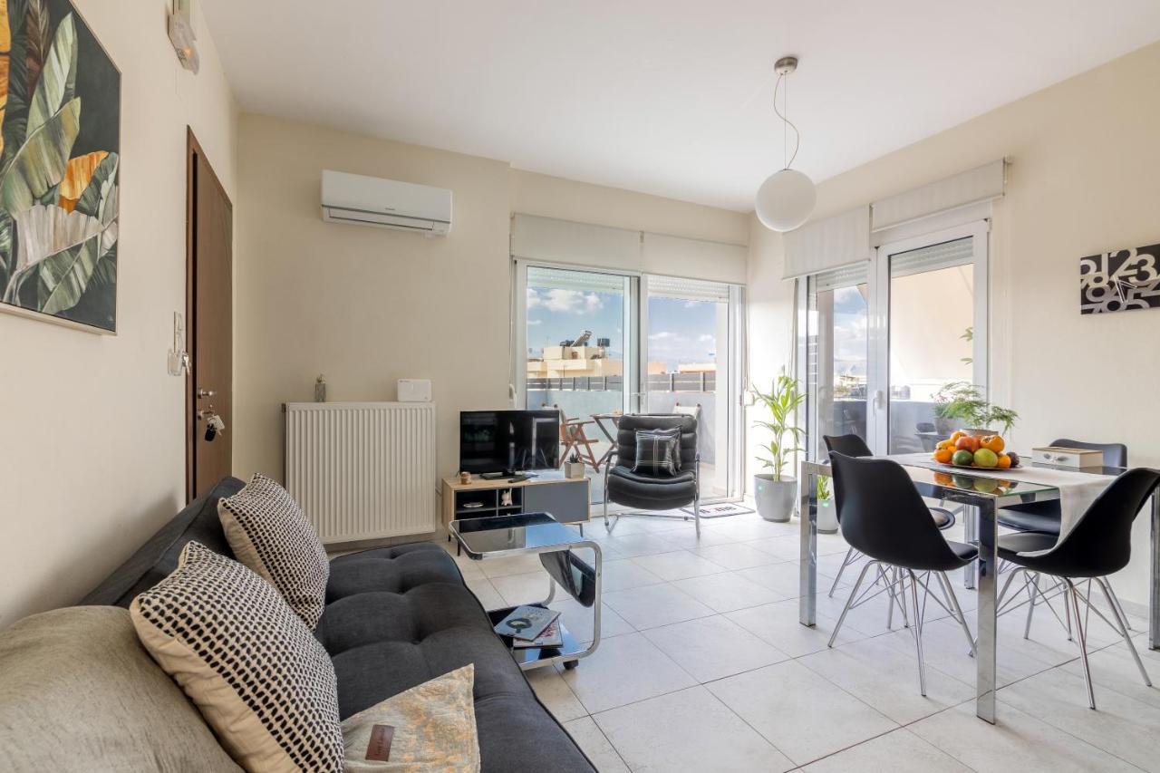 Bright & Modern Apt With View Héraklion Extérieur photo